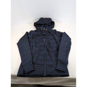 Athleta Hoodie Women's Medium Full Zip Blue Sweatshirt Long Sleeve